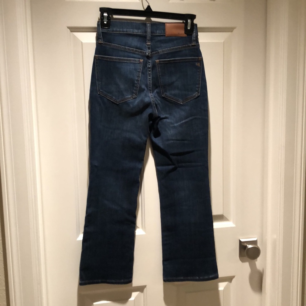 Madewell Calu Demi-Boot Cut Blue Jeans - Picture 3 of 4